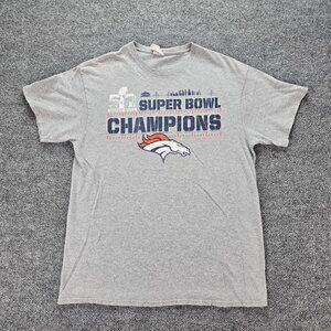 Denver Broncos Tshirt Mens Large Short Sleeve NFL‎ Football Super Bowl Champs